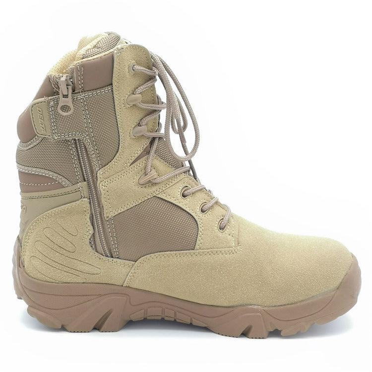 Men's Leather Suede Delta Military Boots - Trendha