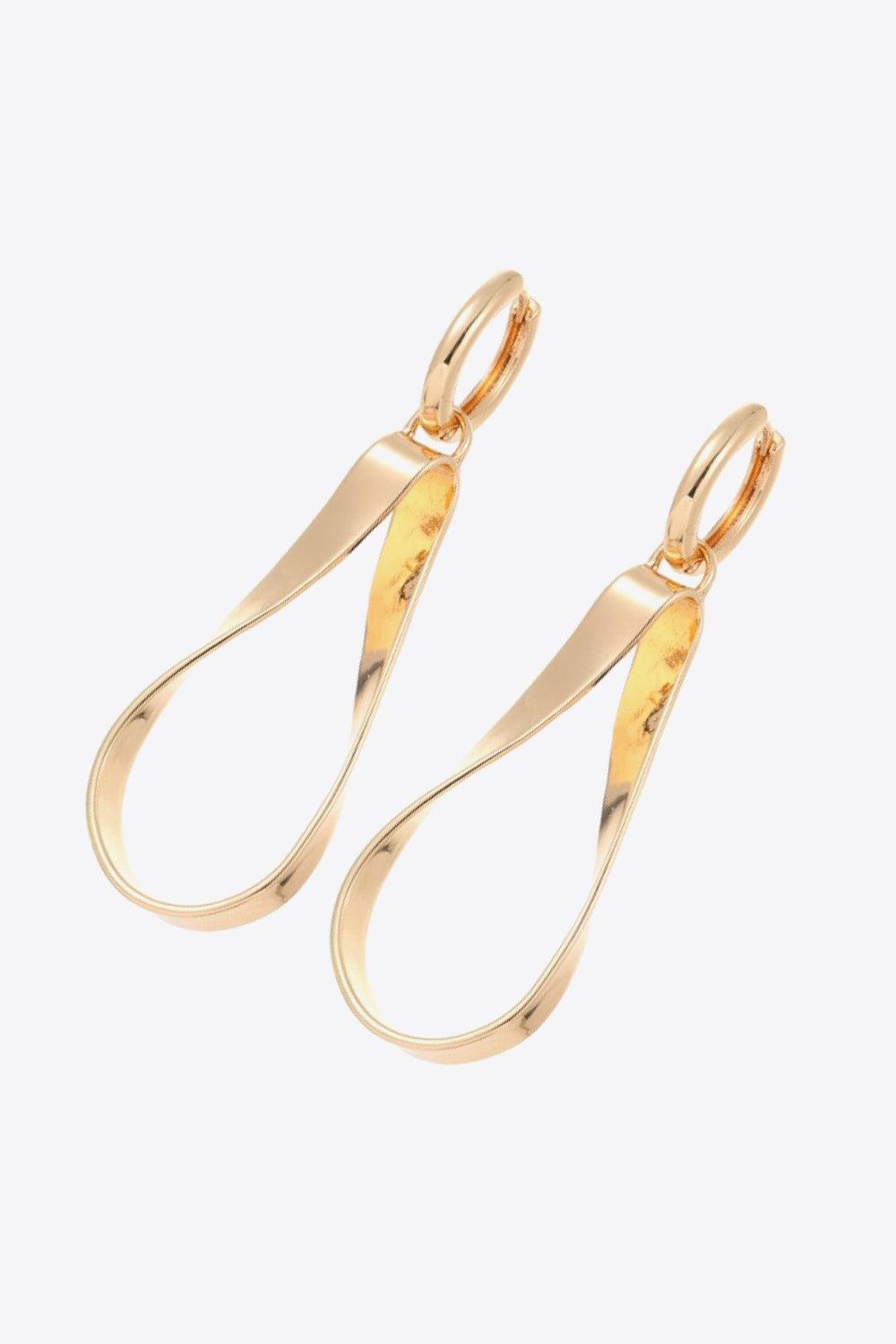Alloy 18K Gold-Plated Earrings - Trendha