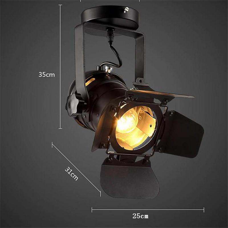 Industrial Retro LED Ceiling Light Track Light Stretch Light Indoor LED Lamp for Cloth Club - Trendha