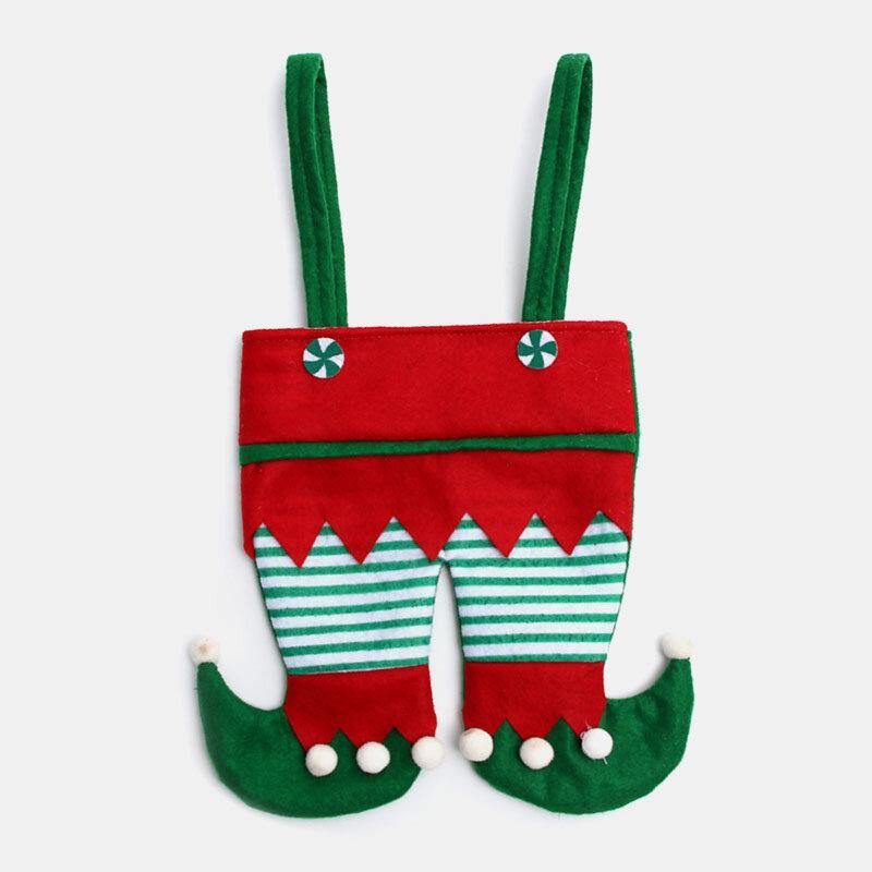 Child Adult Festive Creative Christmas Candy Bottle Liquor Gift Bag Elf Shape Handbag - Trendha
