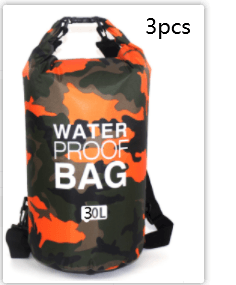 Outdoor Waterproof Bag Camouflage Polyester Double Shoulder Waterproof Bag Portable Beach Backpack - Trendha