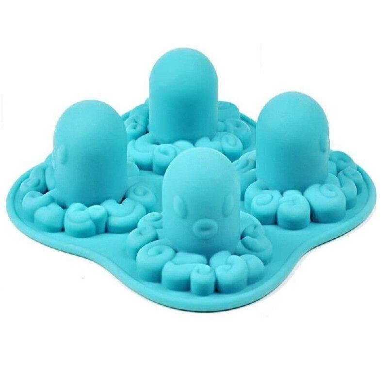 Octopus Shape Silicone Molds Fondant Cake Molds Kitchen Baking Decorating Cake Tools Soap Candy Mold - Trendha