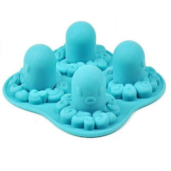 Octopus Shape Silicone Molds Fondant Cake Molds Kitchen Baking Decorating Cake Tools Soap Candy Mold - Trendha