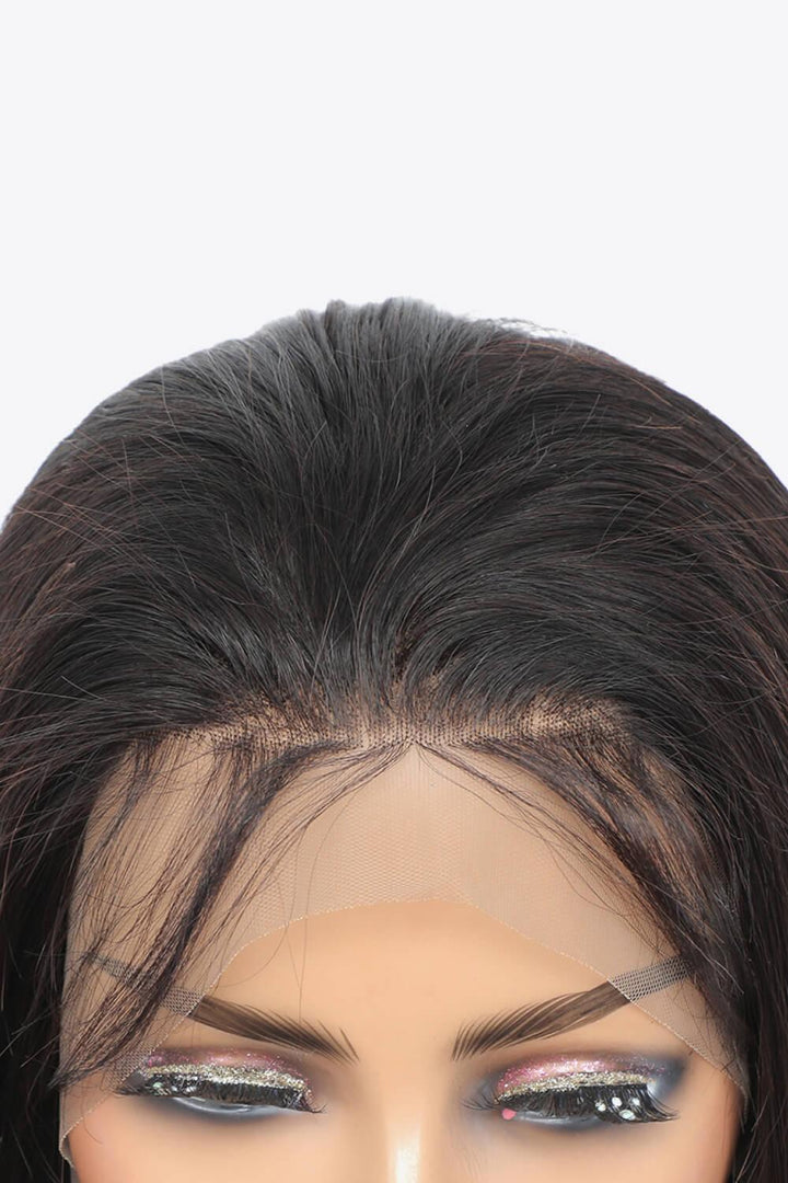 18" 13*4" Natural Human Wigs in Black 150% Density - Trendha