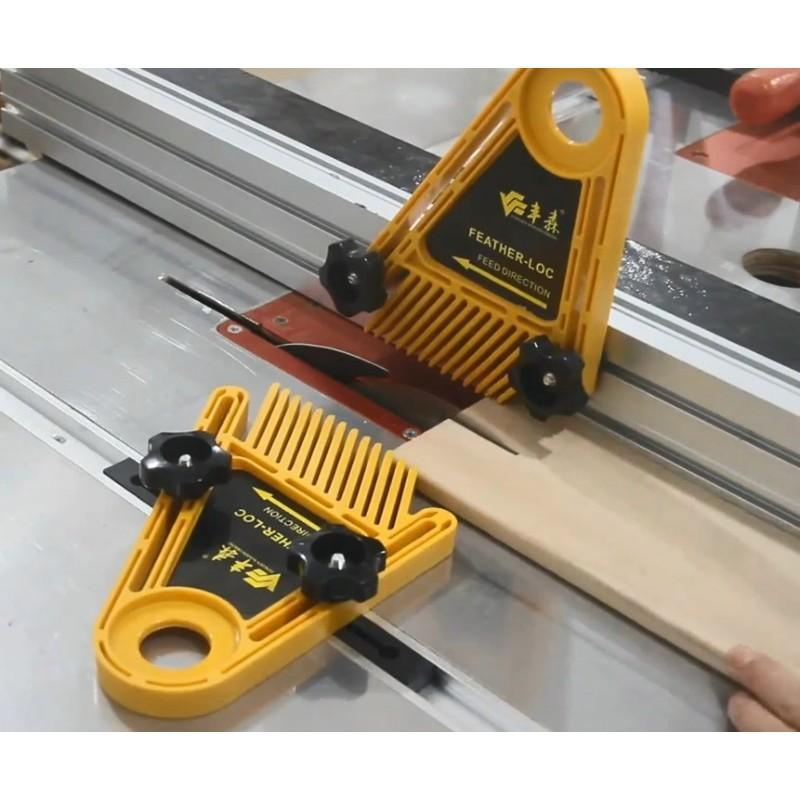 Drillpro Upgraded Multi-purpose Double Feather Board for Router Table Saws Miter Gauge Slot - Trendha