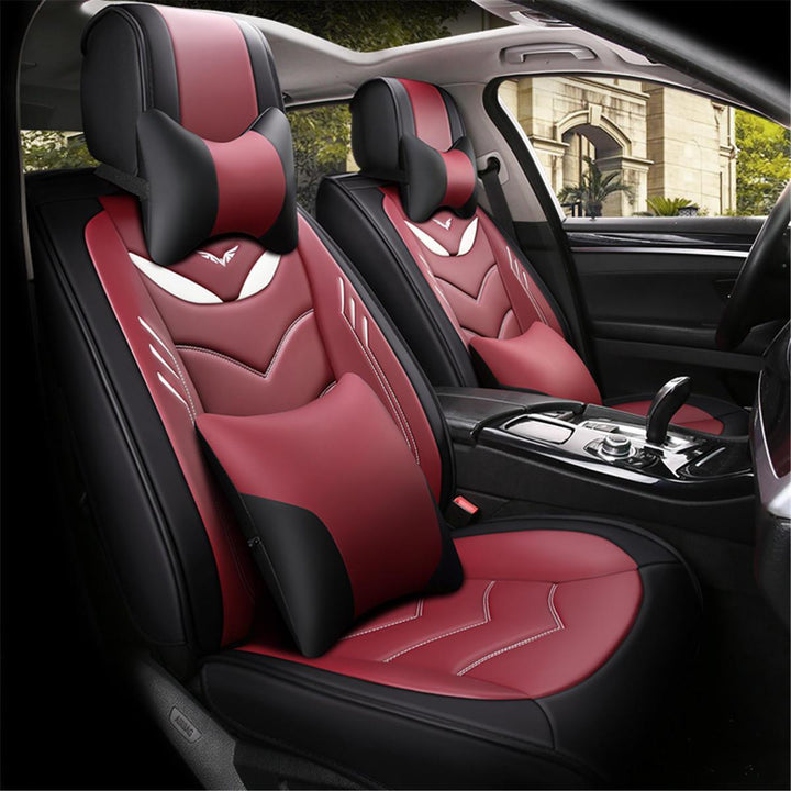 13Pcs PU Leather Car Seat Cover Cushion Full Surround Universal for 5 Seats Car - Trendha