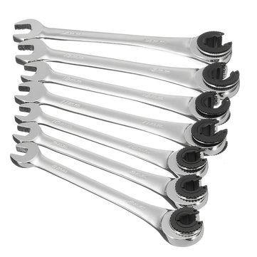 Metric Tubing Ratchet Wrench Flexible Head Steel 8-14mm Repair Tool - Trendha