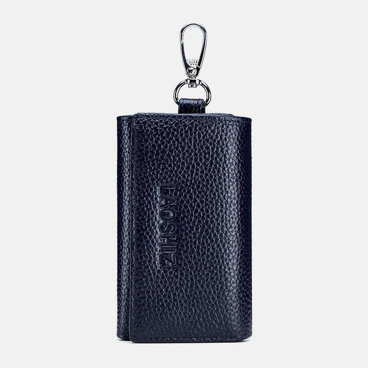 Men Genuine Leather RFID Anti-theft Multifunctional Key Storage Purse Keychain Bag Hanging Wallet - Trendha