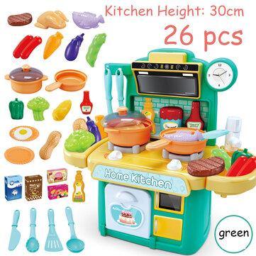 Kitchen Playset Play Kids Pretend Play Toy Toddler Kitchenware Cooking Set Toys - Trendha