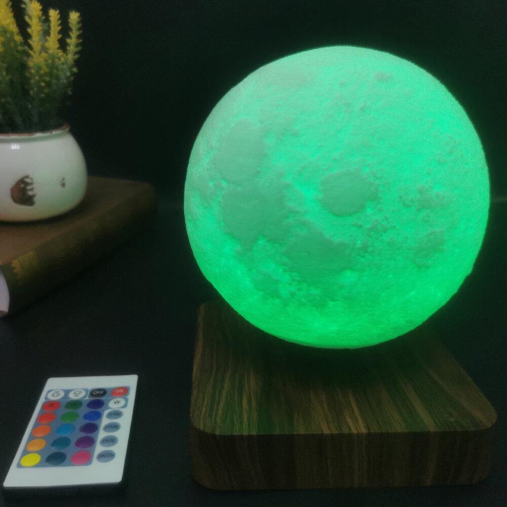 Magnetic Levitation LED Touch 3D Print Light Bedroom Moon Night Lamp Valentine's Day Birthday Gifts Home Decoration night light - Trendha