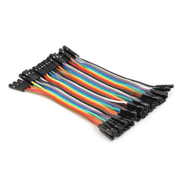 40pcs 10cm Female To Female Jumper Cable Dupont Wire - Trendha