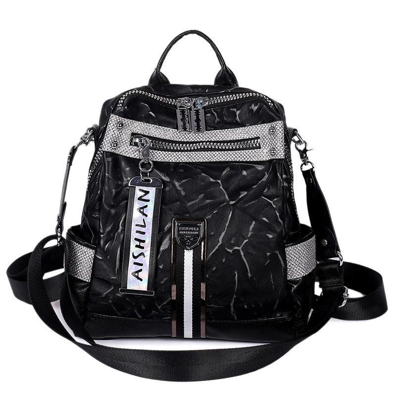 Backpack Western-style Soft Leather Wideband Single Shoulder Messenger Bag - Trendha