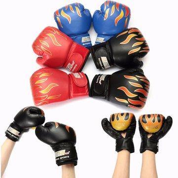 1 Pair Muay Thai Boxing Gloves Sparring Fight Training Coaching Fitness Gloves Child Kids Boxing Gloves - Trendha