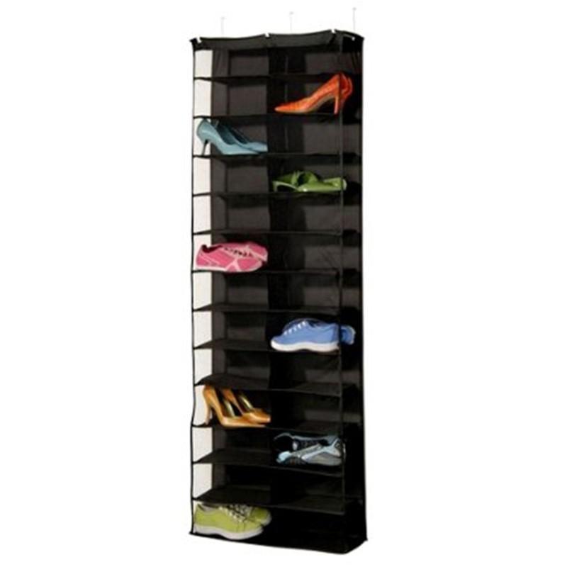 26 Interlayers Door Hanging Shelf Display Stand Holder Shoe Storage Organizer Bag - Trendha