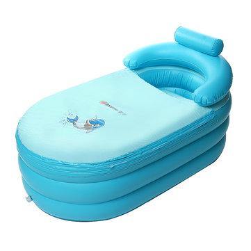 Portable Blowup Adult Spa PVC Folding Bathtub Warm Inflatable Cushion Bath Tub Inflatable Bathtub - Trendha