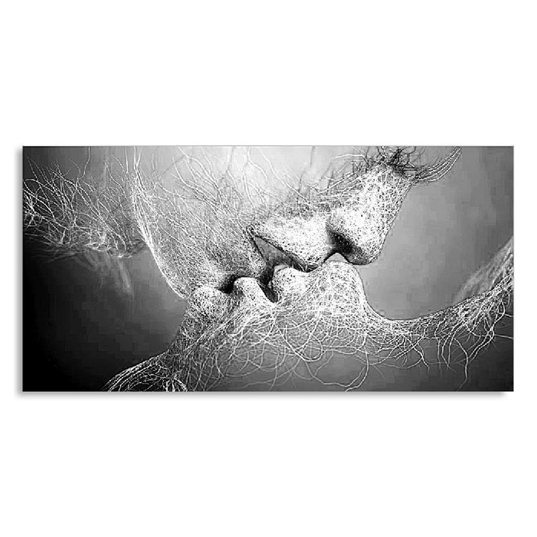 Black & White Love Wall Art Picture Print Abstract Arts on Paintings For Room Decorations - Trendha