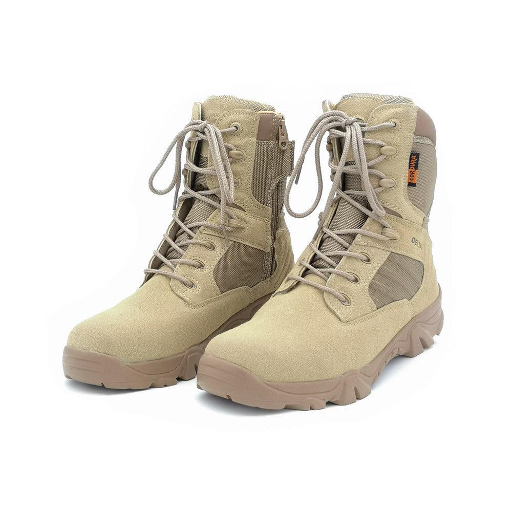 Men's Leather Suede Delta Military Boots - Trendha