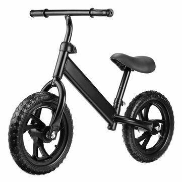12inch Kid Push Balance Bike Adjustable No-Pedal Children Beginner Rider Training Toddler for Over 2 Years Old Christmas Gift - Trendha