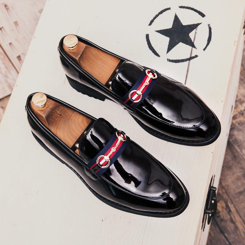 Tassel Men's Shoes Korean Style Shaved Leather Retro Pointed Toe Shoes - Trendha