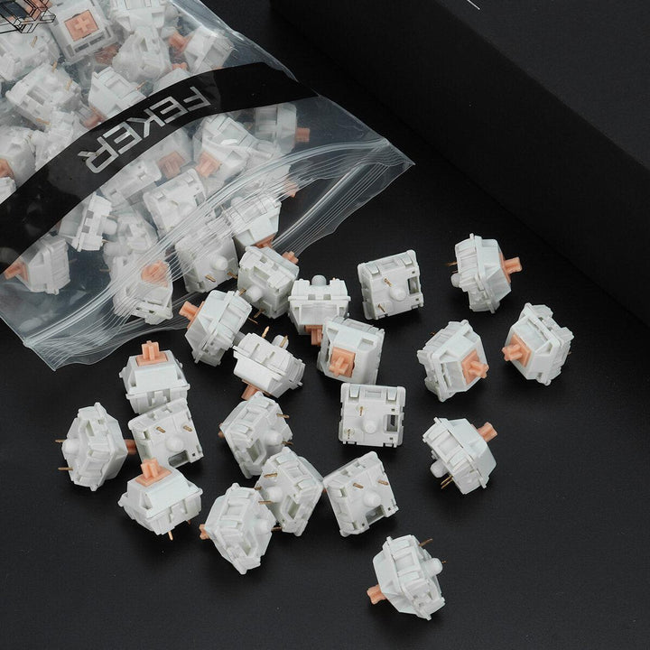 Feker 110Pcs Mechanical Switch Set Holy Panda Switches Tactile Pink Jade Switches for Mechanical Gaming Keyboard - Trendha