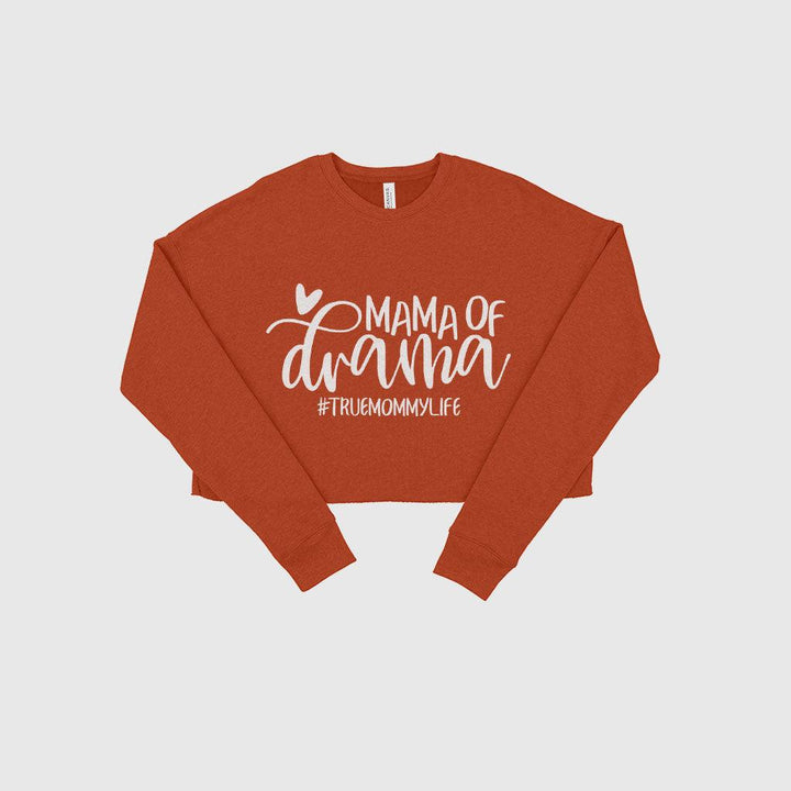 Mama of Drama Women's Cropped Fleece Sweatshirt - Trendha