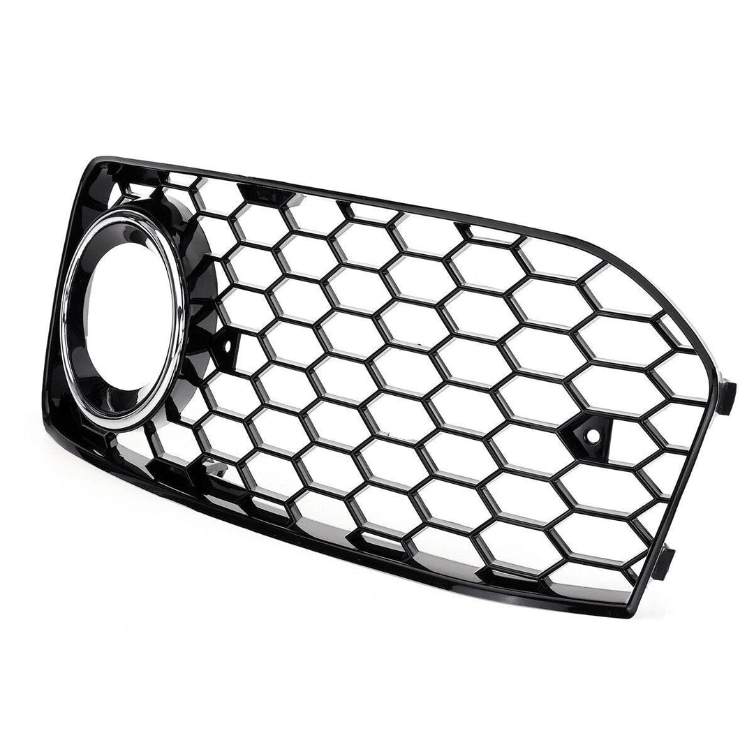 Front Fog Light Lamp Cover Grille Grill Honeycomb Hex Chrome Silver For Audi A5 S-Line S5 B8 RS5 2008-2012 - Trendha