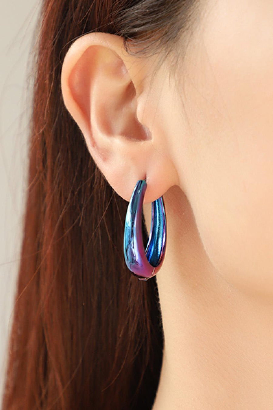 Multicolored Huggie Earrings - Trendha