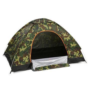 Portable Double Door Folding Tent 2-3People Waterproof Fully Automatic Tent Outdoor Camping Hiking Traveling Tent Sunshade - Trendha