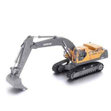 QY2301 2.4G 1/28 8CH RC Excavator Car Vehicle Models With Sound - Trendha