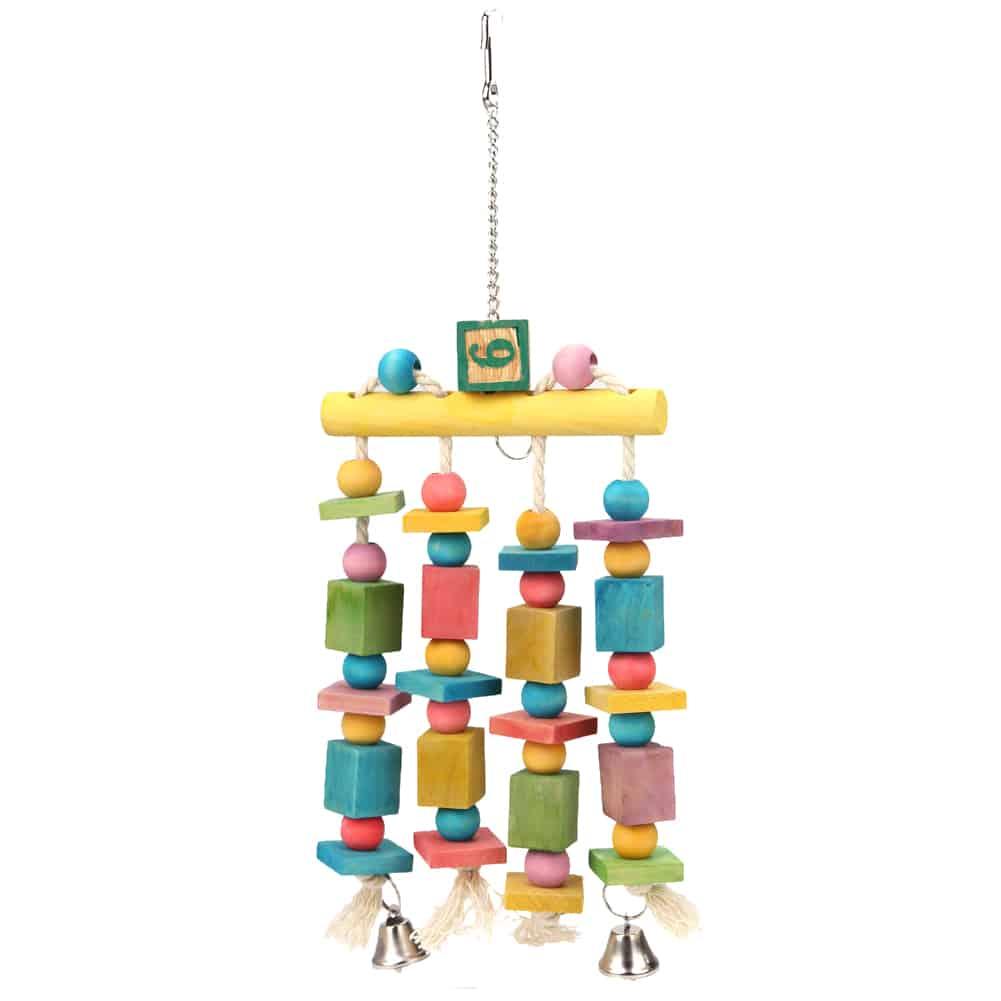 Eco-Friendly Parrot Toy with Bells
