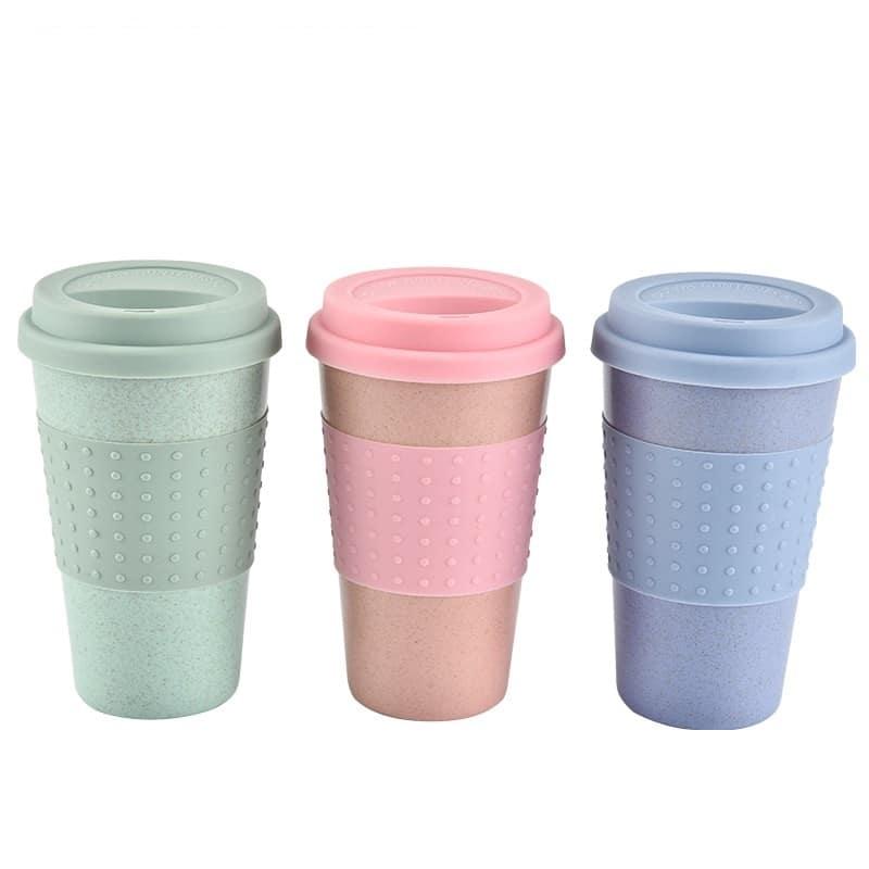 Portable Coffee Mug with Grip Band