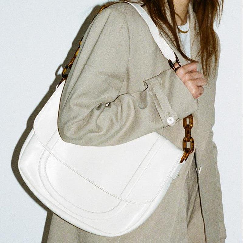 Designer Personalized Acrylic Chain Shoulder Bag Versatile Tote Large Capacity Bag