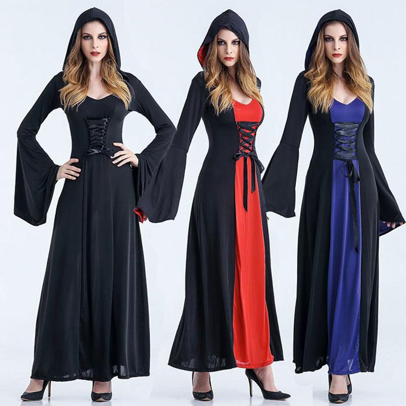 Cosplay Hooded Vampire Witch Demon Costume - Trendha