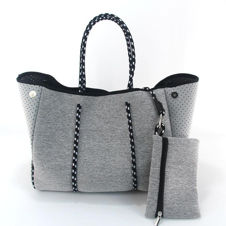 European And American Fashion Beach Bag Fashion Large-capacity Shoulder Bag Neoprene - Trendha