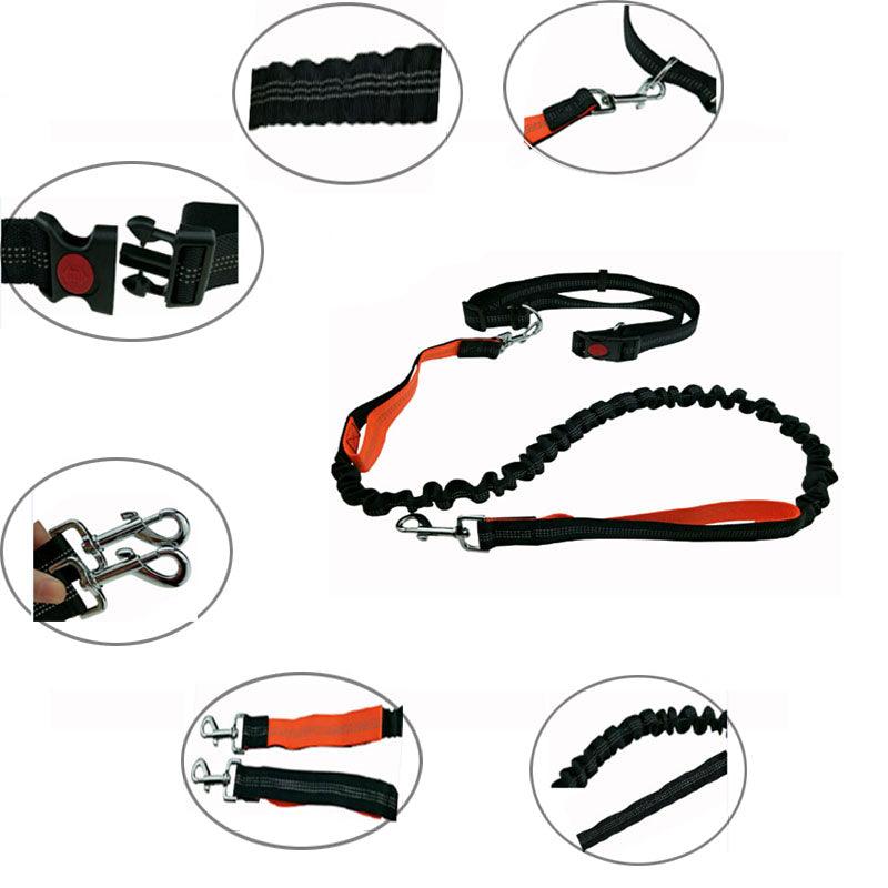 Elastic Dog's Leash with Waist Rope - Trendha