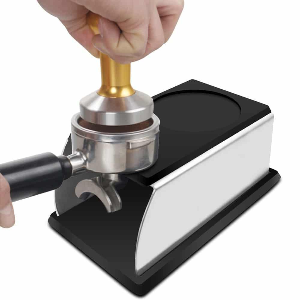 Espresso Coffee Tamper with Silicone Stand