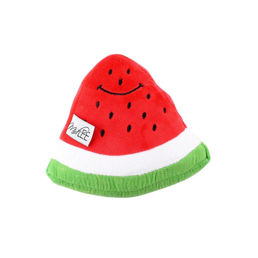 Smiley Watermelon Squeaker Plush Dog Toy - Trendha
