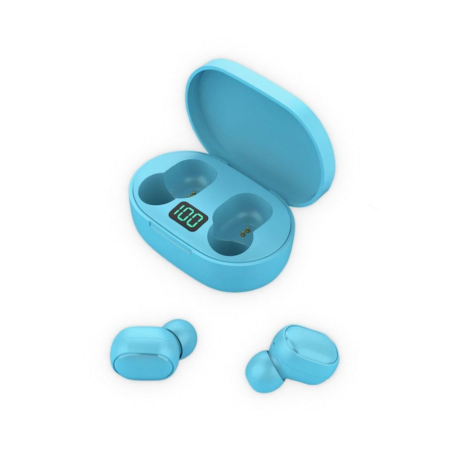 Blue Wireless Earbuds - Trendha