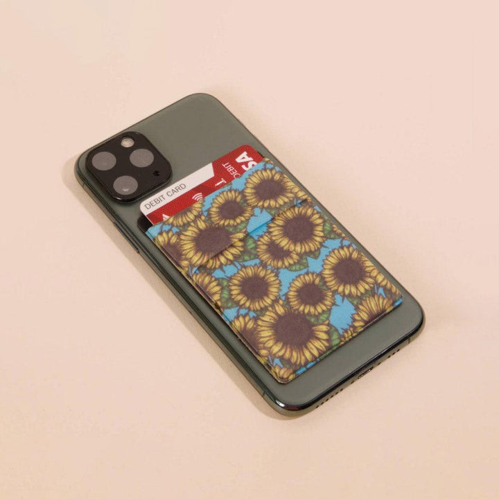 Sunflower Print Phone Pocket - Trendha