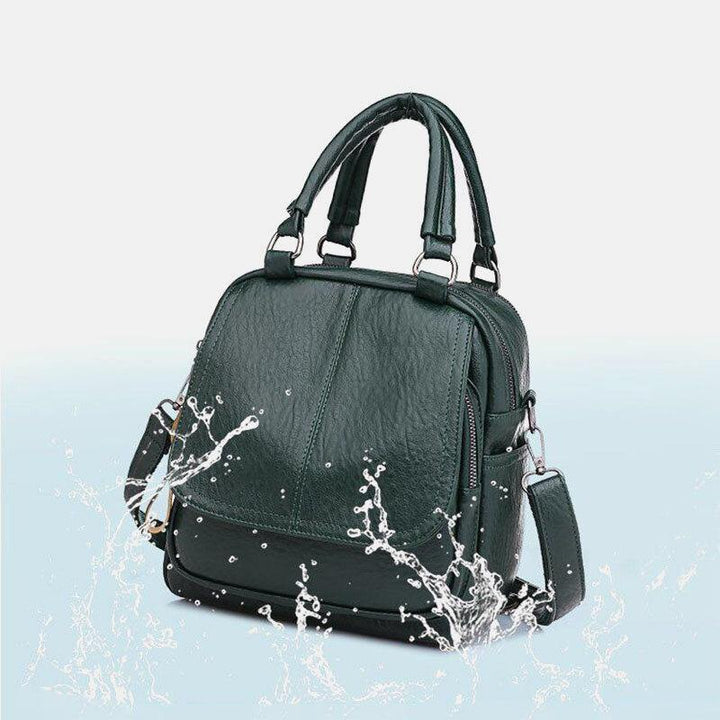 Women PU Leather Multi-Carry Vintage Waterproof Crossbody Bag Shoulder Bag Backpack - Trendha