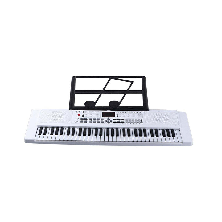 61 Keys Digital Keyboard Electronic Piano Double Horn Stereo Sound with Microphone Music Stand for Children - Trendha