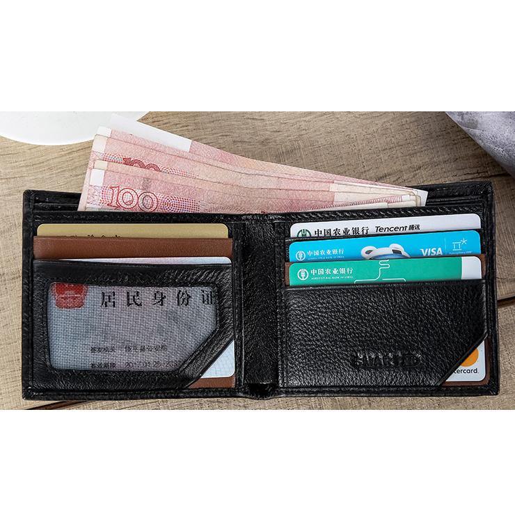 Men Vintage Genuine Leather Card Holder Wallet - Trendha