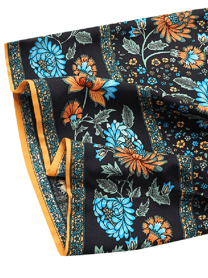Women Floral Print Bohemian Vintage Long Sleeve Long Cardigan - Trendha