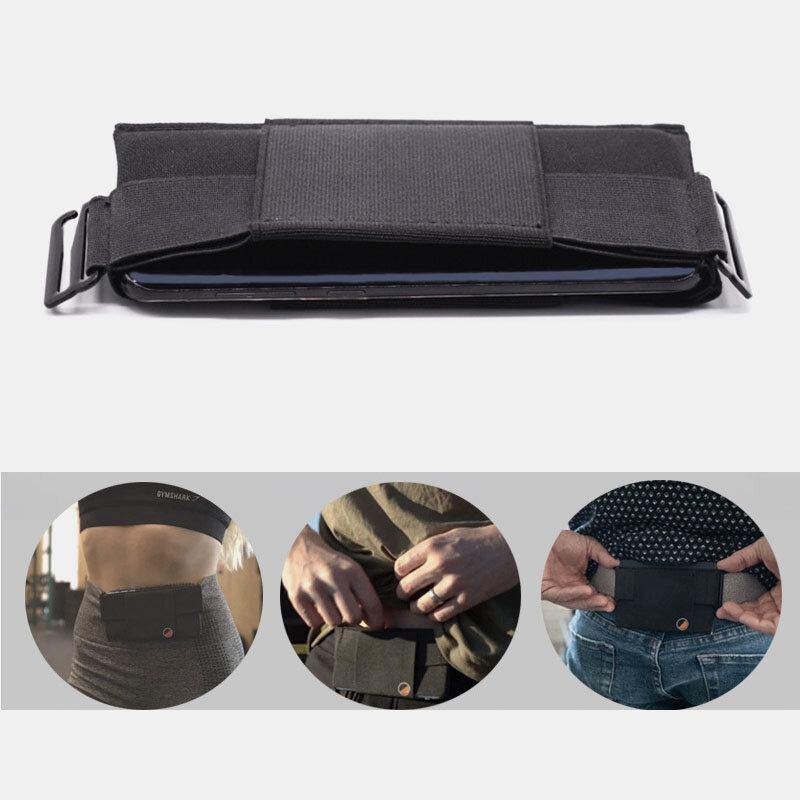 Men Outdoor Sports High Stretch Fabric Close-fitting Anti-theft Waist Bag Phone Bag Storage Bag - Trendha