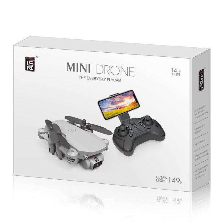 LS-MIN Mini WiFi FPV with 4K/1080P HD Camera Altitude Hold Mode Foldable RC Drone Quadcopter RTF - Trendha