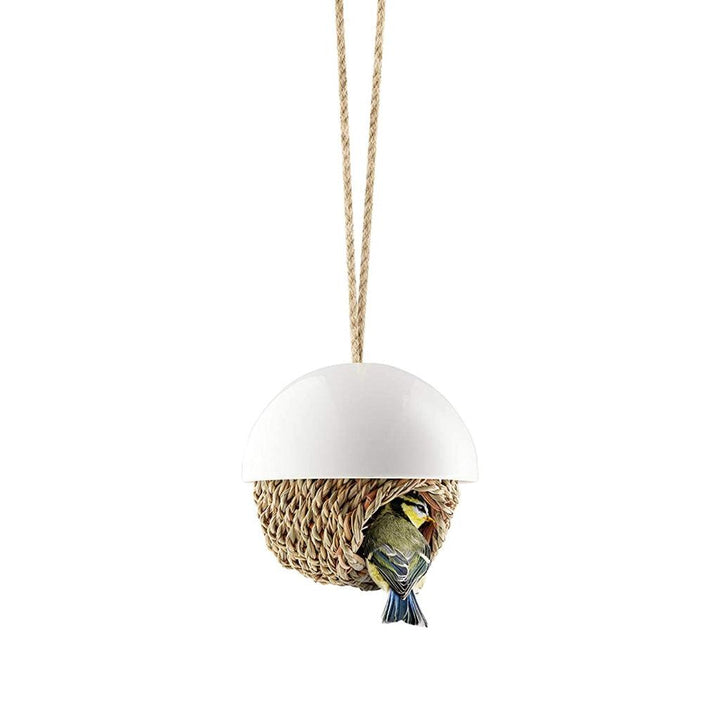 Hanging Woven Porcelain Bird Shelter - Trendha
