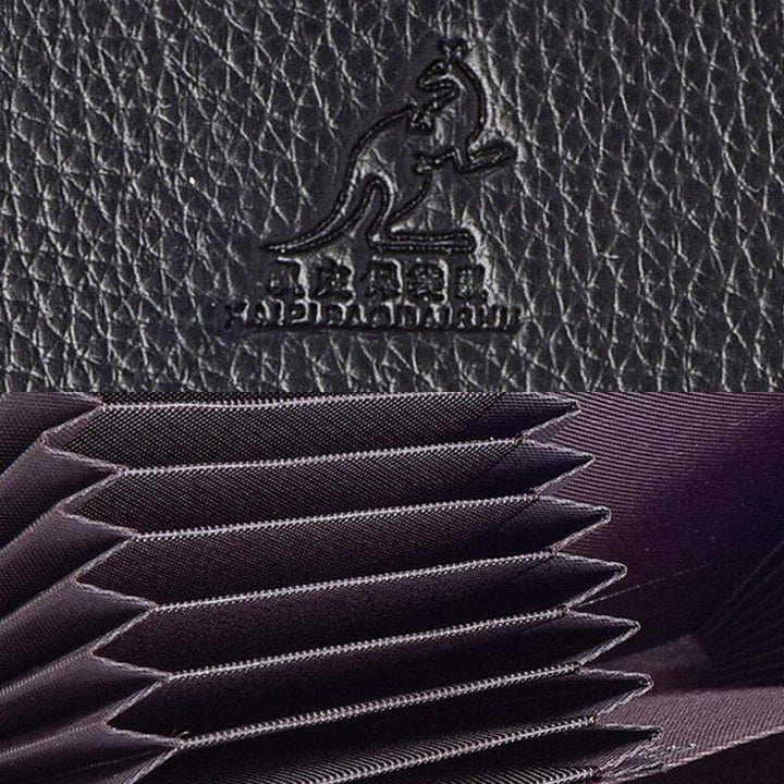 Women & Men PU Leather Lychee Pattern Multi-Card Slot Detachable Wrist Strap Retro Middle Length Card Holder Clutch Wallets - Trendha