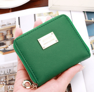Women Mini Short Wallet Card Holder Leather Coin Bag Money Purse Handbag Clutch - Trendha