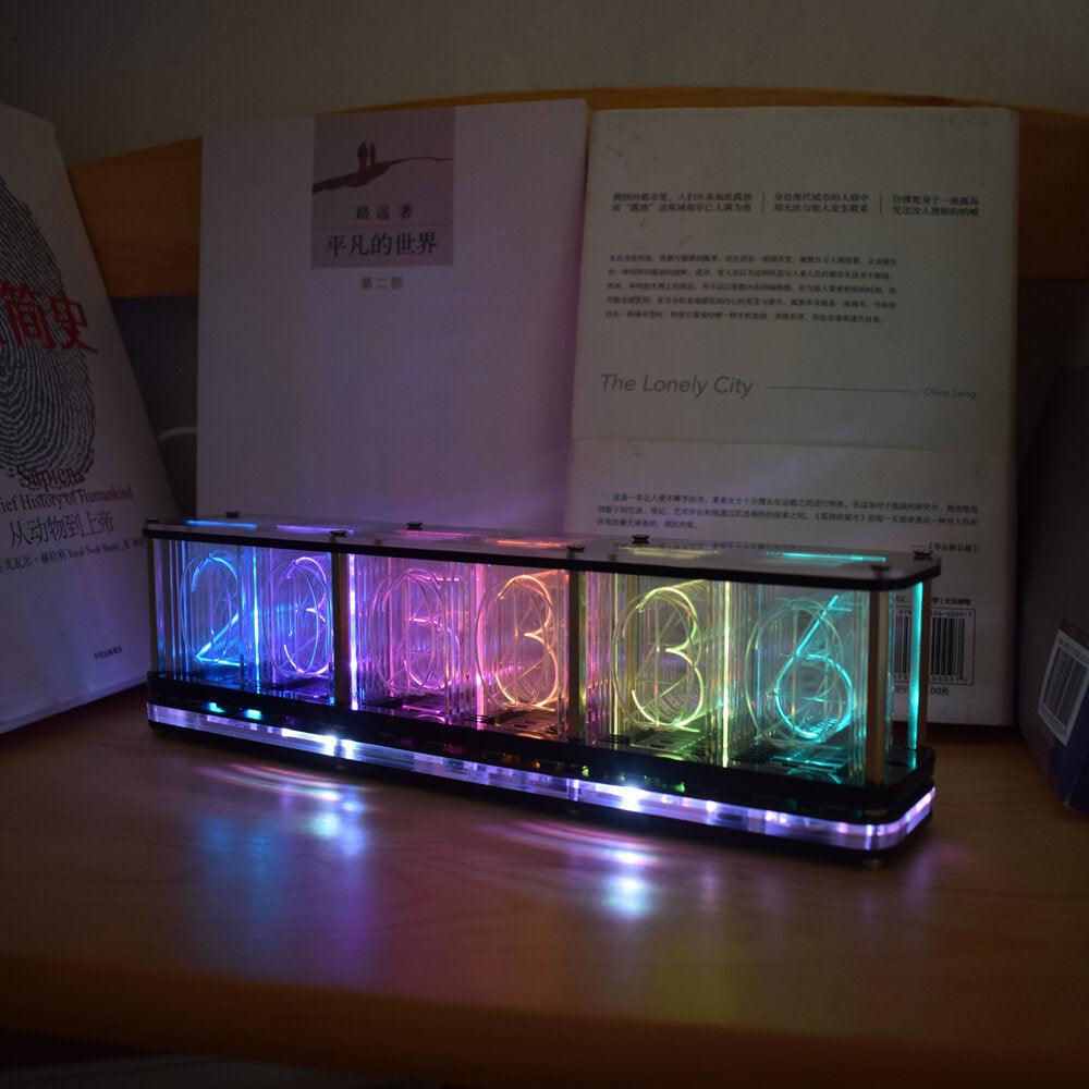 Geekcreit® Imitate Glow Clock Full Color RGB Glow Tube Clock LED Music Spectrum Kit - Trendha