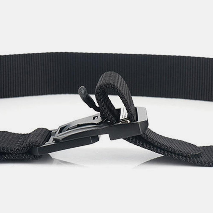 Men Nylon Braided 125cm Magnet Quick Release Buckle Multifunctional Outdoor Military Training Tactical Belts - Trendha